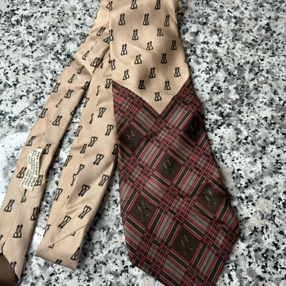 Cantini Firenze | Men’s All Silk Novelty Print Horse Stirrups